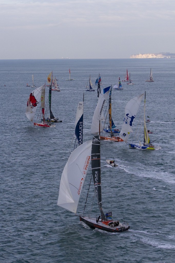 Fleet depart from Le Havre - Transat Jacques Vabre 2011 photo copyright Alexis Courcoux taken at  and featuring the  class