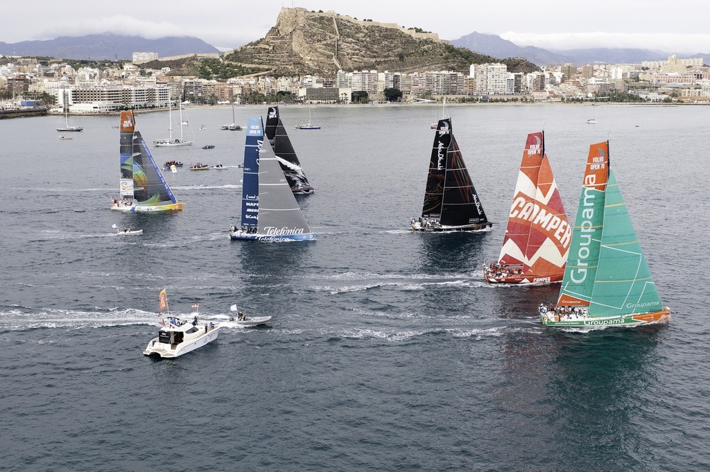 The Iberdrola In-Port Race in Alicante.  - Inport Race - Alicante - Volvo Ocean Race photo copyright Paul Todd/Volvo Ocean Race http://www.volvooceanrace.com taken at  and featuring the  class