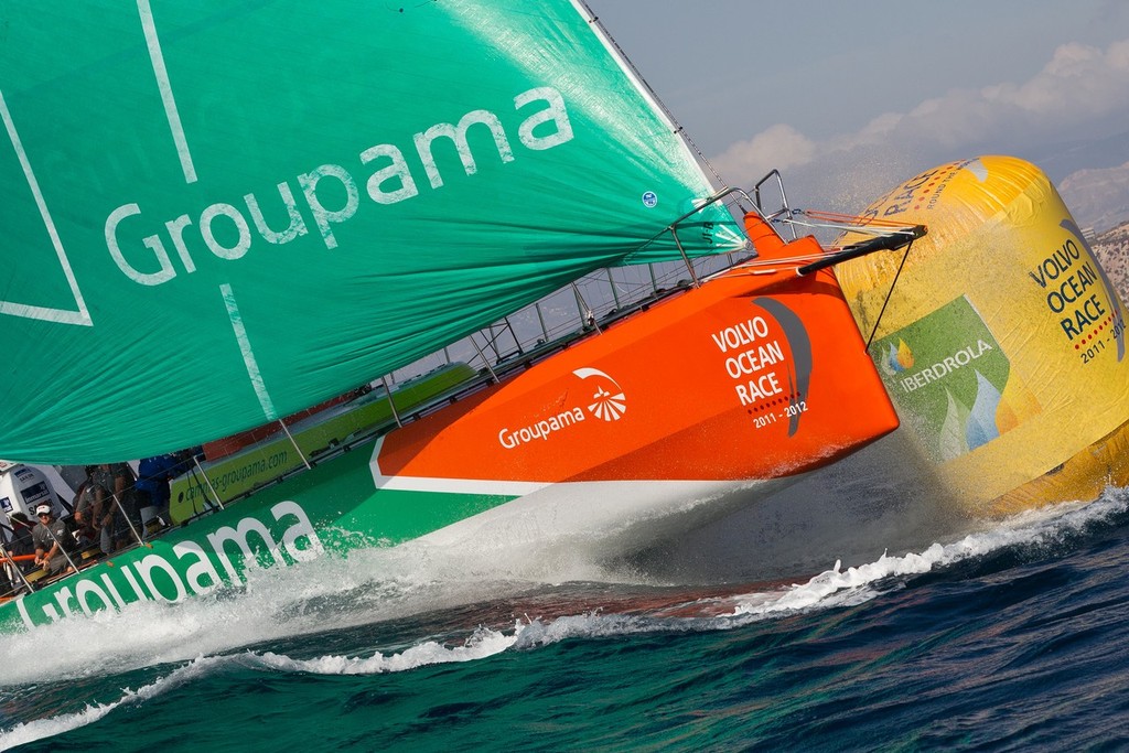 Pro-Am Race day during the Volvo Ocean Race 2011-12 Alicante stopover. Groupama Sailing Team. (Credit must read: IAN ROMAN/Volvo Ocean Race) photo copyright Ian Roman/Volvo Ocean Race http://www.volvooceanrace.com taken at  and featuring the  class