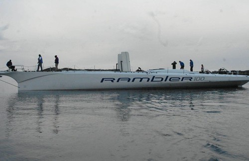 Rambler100 moored in Baltimore. Anne Minahane © SW
