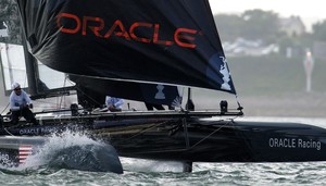 AMERICA'S CUP WORLD SERIES, PLYMOUTH, UK, SEPTEMBER 15TH 2011: Oracle Racing Coutts - AC45 - the fleet race of the AC World Series day 5, Plymouth, UK.  - America's Cup World Series Plymouth - Day 5 photo copyright Chris Schmid/ Eyemage Media (copyright) http://www.eyemage.ch taken at  and featuring the  class