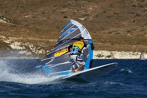 Angulo cranks a gybe - PWA Pegasus Airlines World Cup 2011 photo copyright  John Carter / PWA http://www.pwaworldtour.com taken at  and featuring the  class