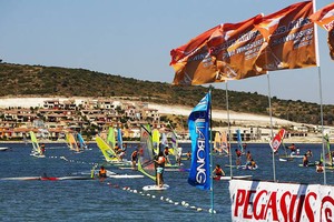 Beginners paradise here in Alacati - PWA Pegasus Airlines World Cup 2011 photo copyright  John Carter / PWA http://www.pwaworldtour.com taken at  and featuring the  class