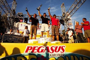 Bjorn Dunkerbeck takes the victory - PWA Pegasus Airlines World Cup 2011 photo copyright  John Carter / PWA http://www.pwaworldtour.com taken at  and featuring the  class