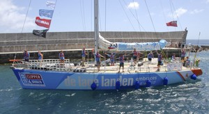 De Lage Landen set sail in race two (from Madeira to Rio de Janeiro, Brazil) of the Clipper 11-12 Round the World Yacht Race. photo copyright onEdition http://www.onEdition.com taken at  and featuring the  class