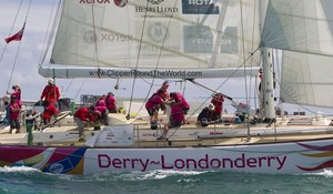 Derry-Londonderry at the start of Race 5 - Clipper 11-12 Round the World Yacht Race photo copyright Karl Monaghan/onEdition taken at  and featuring the  class