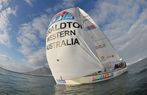Geraldton Western Australia arrives in Cape Town at the end of Race 3 of the Clipper 11-12 Round the World Yacht Race. photo copyright Bruce Sutherland/onEdition taken at  and featuring the  class
