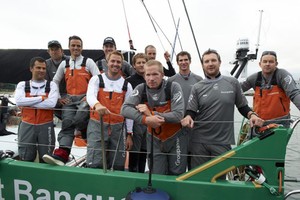 Groupama 4 leaves Lorient to sail to Alicante before the start of the Volvo Ocean Race 2011-12 photo copyright Yvan Zedda http://www.zedda.com. taken at  and featuring the  class