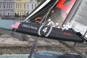 ORACLE Racing Spithill - America's Cup World Series Plymouth 2011 - America's Cup World Series 2011 Plymouth photo copyright Ingrid Abery http://www.ingridabery.com taken at  and featuring the  class