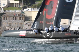 ORACLE Racing Coutts - America's Cup World Series Plymouth 2011 - America's Cup World Series 2011 Plymouth photo copyright Ingrid Abery http://www.ingridabery.com taken at  and featuring the  class
