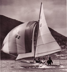 Tony Bouzaid won two Sanders Cups in the three man X-class - first as a helmsman in 1963 and he won again crewing for Don Lidgard in 1966 photo copyright Bouzaid Family Collection taken at  and featuring the  class