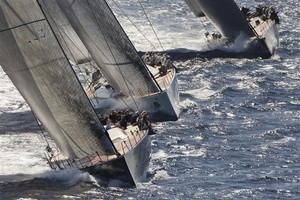 MAGIC CARPET 2 leading the fleet - Maxi Yacht Rolex Cup 2011 photo copyright  Rolex / Carlo Borlenghi http://www.carloborlenghi.net taken at  and featuring the  class
