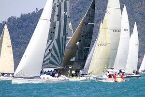 Performance Racing start - Meridien Marinas Airlie Beach 22nd Annual Race Week 2011 photo copyright Teri Dodds - copyright http://www.teridodds.com taken at  and featuring the  class