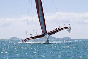 Team Vodafone heads for home - Meridien Marinas Airlie Beach 22nd Annual Race Week 2011 photo copyright Teri Dodds - copyright http://www.teridodds.com taken at  and featuring the  class