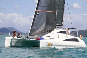 Multihull J'ouvert had another win today - Meridien Marinas Airlie Beach 22nd Annual Race Week 2011 photo copyright Teri Dodds - copyright http://www.teridodds.com taken at  and featuring the  class