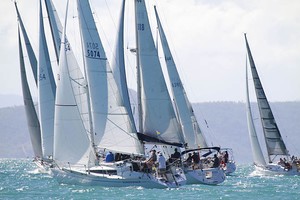 Cruising fleet head towards the Molle Passage - Meridien Marinas Airlie Beach 22nd Annual Race Week 2011 photo copyright Teri Dodds - copyright http://www.teridodds.com taken at  and featuring the  class