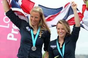 Mills and Clark - Silver again in Weymouth photo copyright Skandia Team GBR http://media.skandiateamgbr.com taken at  and featuring the  class