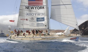 New York set sail in race two (from Madeira to Rio de Janeiro, Brazil) of the Clipper 11-12 Round the World Yacht Race photo copyright onEdition http://www.onEdition.com taken at  and featuring the  class