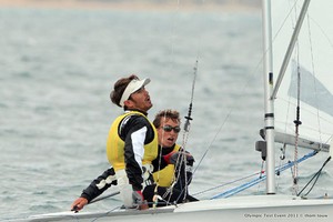 Pierre Leboucher and Garos Vincent maintaining their consistency on Day 8 - Weymouth and Portland International Regatta 2011 photo copyright Thom Touw http://www.thomtouw.com taken at  and featuring the  class