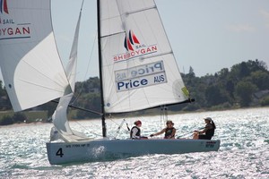 Price, Curtis and Whitty racing in Sheboygan - Photo David Bronson - Buddy Melges Challenge 2011 photo copyright SW taken at  and featuring the  class
