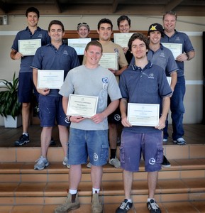 Riviera congratulates nine graduating apprentices photo copyright Riviera . http://www.riviera.com.au taken at  and featuring the  class