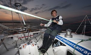 Pictures of Sam Goodchild training onboard his Artemis Figaro prior to the stat of the Solitaire du Figaro later this month.   
  
Credit: Lloyd Images - La Solitaire du Figaro 2011 photo copyright Lloyd Images http://lloydimagesgallery.photoshelter.com/ taken at  and featuring the  class