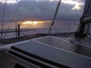 Sunrise in the South Atlantic - Global Ocean Race 2011-12 photo copyright Finanical Crisis taken at  and featuring the  class