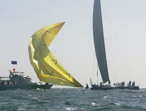  The i52 Bud stretches its spinnaker to the finish line  - Campbell Cup 2011 photo copyright Rich Roberts http://www.UnderTheSunPhotos.com taken at  and featuring the  class