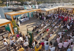 Prizegiving at the YCCS Piazza Azzurra  - Maxi Yacht Rolex Cup 2011 photo copyright  Rolex / Carlo Borlenghi http://www.carloborlenghi.net taken at  and featuring the  class