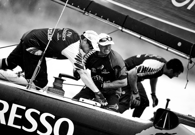 Emirates Team New Zealand - Extreme Sailing Series 2011. Act, 9 Singapore - Day 5  © OC ThirdPole