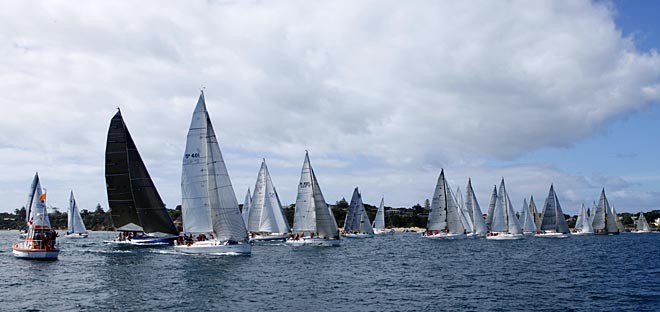 Combined Race Start - 2011 ORCV Tassie Trio Heemskirk Consolidated Eastcoaster and Westcoaster / Helly Hansen Melbourne to Launceston Race © Teri Dodds http://www.teridodds.com