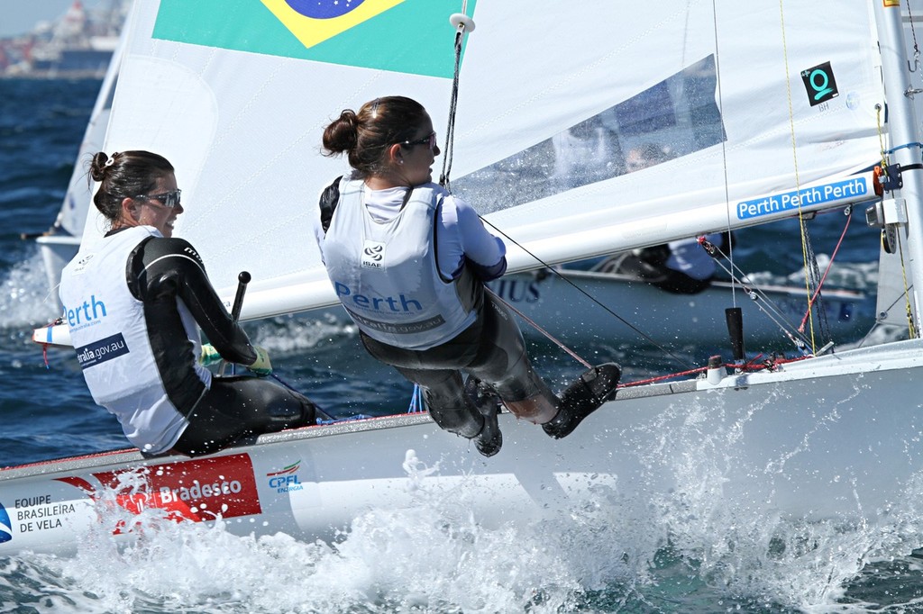 ISAF Sailing World Championsip. BRA Martine Soffiatti Grael and Isabel Marques Swan


Perth 2011 ISAF Sailing World Championships, 3rd - 18th December 2011.

Perth 2011 image

For further information please contact
ajmck2008@live.com
0413 456 408

© Alex McKinnon. Images may be used for editorial purposes. Any other use of these images must have written approval from the photographe - ISAF Sailing World Championships Perth 2011 photo copyright  Alex McKinnon Photography http://www.alexmckinnonphotography.com taken at  and featuring the  class
