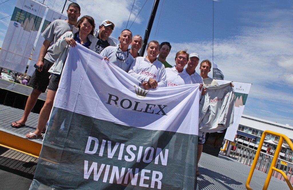 The Victoire team - Rolex Sydney Hobart Yacht Race 2011 photo copyright Crosbie Lorimer http://www.crosbielorimer.com taken at  and featuring the  class