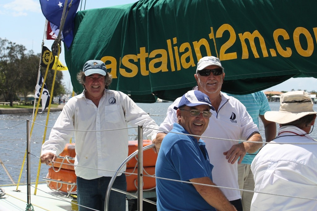 Mooloolaba Yacht Club’s Rob Stevenson, David Hawthorne and John Cooke. photo copyright Tracey Johnstone taken at  and featuring the  class