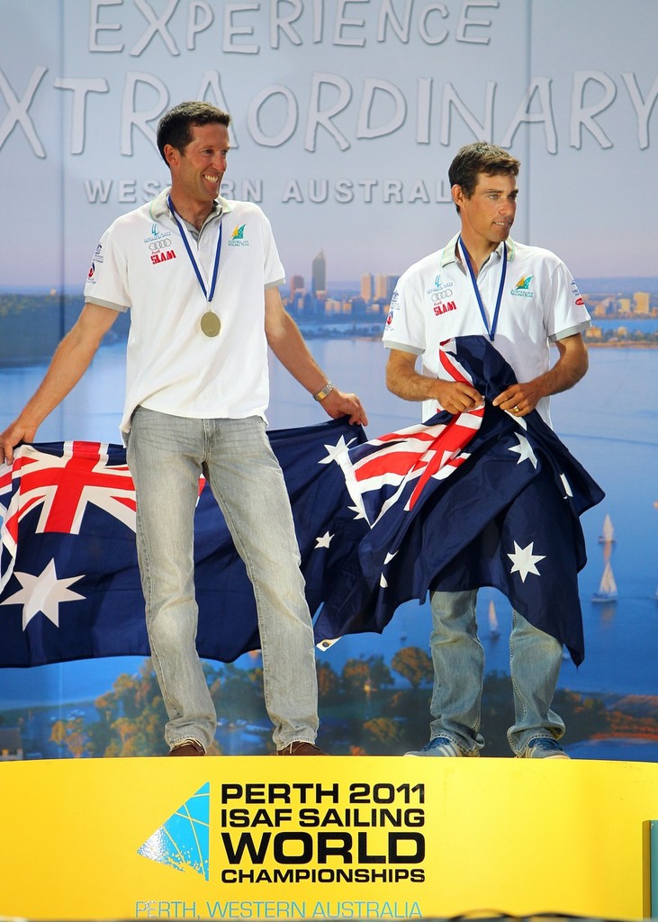 470 World Champions Mathew Belcher, Malcolm Page , Perth 2011 photo copyright  Richard Langdon /Perth 2011 http://www.perth2011.com taken at  and featuring the  class