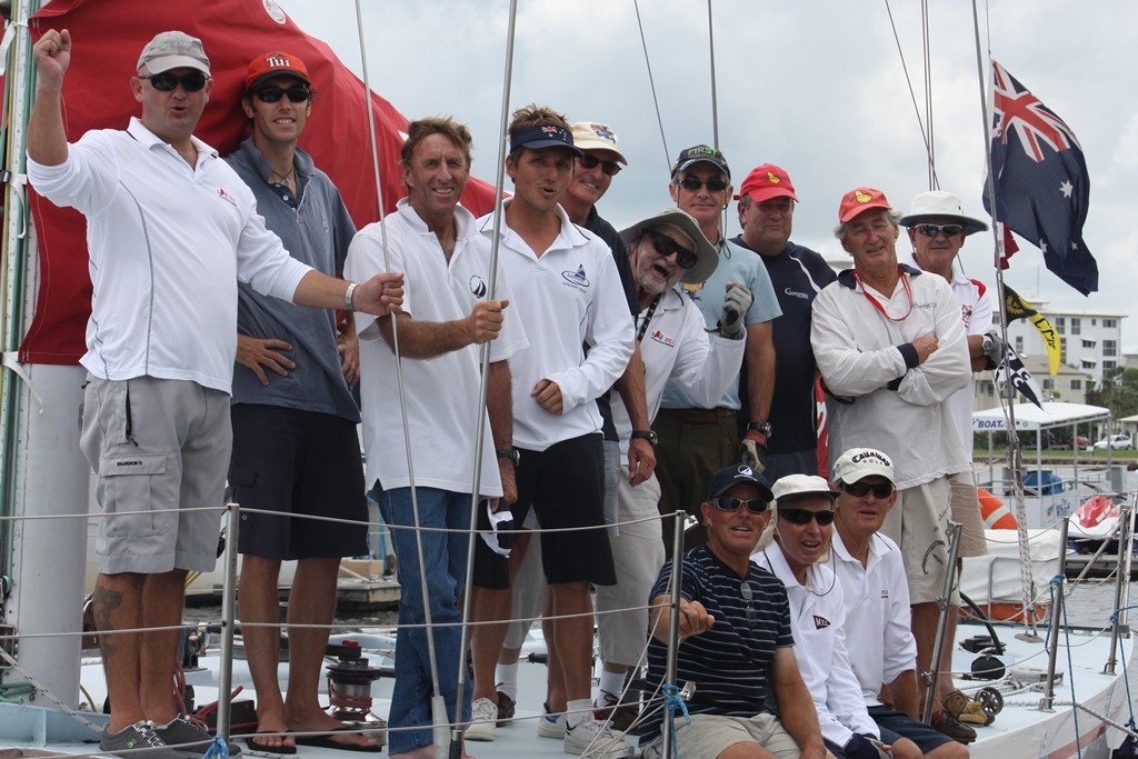 Team Steak N Kidney, winners of the Mooloolaba Yacht Club 12m challenge photo copyright Tracey Johnstone taken at  and featuring the  class