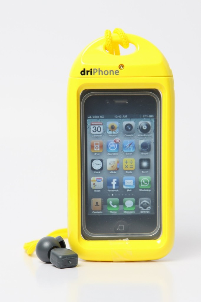 The driPhone&rsquo;s soft screen membrane on the front cover allows the touch screen to be used from inside the waterproof case. photo copyright SW taken at  and featuring the  class