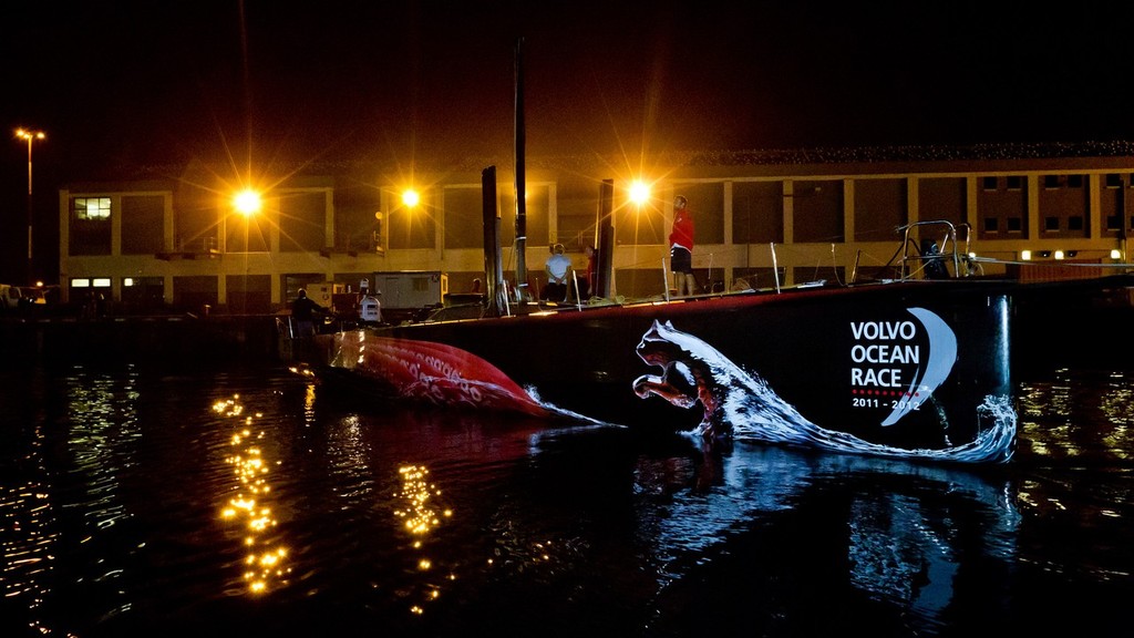 PUMA Ocean Racing's Mar Mostro in Cape Town. (Photo Credit must read: IAN ROMAN/Volvo Ocean Race) photo copyright Ian Roman/Volvo Ocean Race http://www.volvooceanrace.com taken at  and featuring the  class