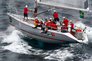 Roger Hickman&rsquo;s Wild Rose at the strart of the Rolex Sydney Hobart Yacht Race 2011 photo copyright Howard Wright /IMAGE Professional Photography http://www.imagephoto.com.au taken at  and featuring the  class