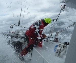 Brutal conditions beating through the Roaring Forties - Global Ocean Race 2011-12 photo copyright Phesheya Racing taken at  and featuring the  class