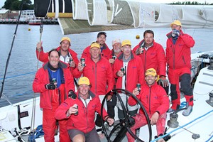 A tremendously happy Veloce crew had a big night on Wednesday at sea and Thursday looked like it might be an even bigger one - on shore this time - Heemskirk Eastcoaster 2011 photo copyright  John Curnow taken at  and featuring the  class