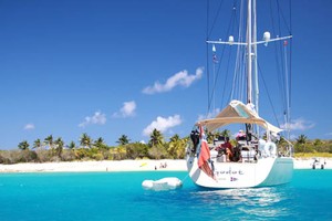 Godot anchored off Sandy Cay Island (c) Yacht Shots 11 photo copyright  SW taken at  and featuring the  class