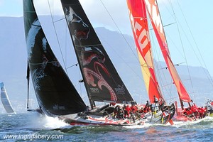 CAMPER with Emirates Team New Zealand  and Puma Ocean Racing powered by BERG - Volvo Ocean Races 2011-12 Leg 2 start photo copyright Ingrid Abery http://www.ingridabery.com taken at  and featuring the  class