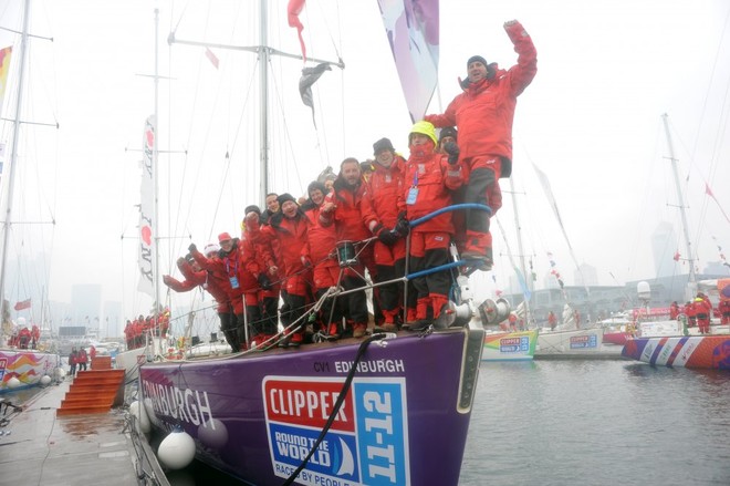 Edinburgh Inspiring Capital crew in Qingdao ahead of Race 9 start to Oakland, San Francisco Bay - Clipper 11-12 Round the World Yacht Race  © onEdition http://www.onEdition.com