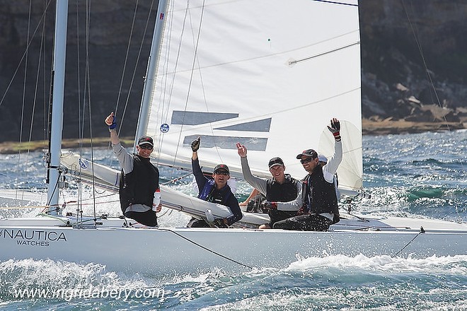 Winners are Grinners - Tom King and his Iron Lotus crew - 2012tchells Worlds © Ingrid Abery http://www.ingridabery.com