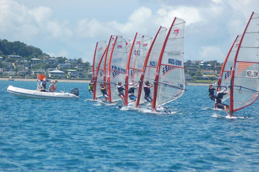 Race 1 gets underway. - Day one Techno Nats photo copyright Brian Haybittle taken at  and featuring the  class