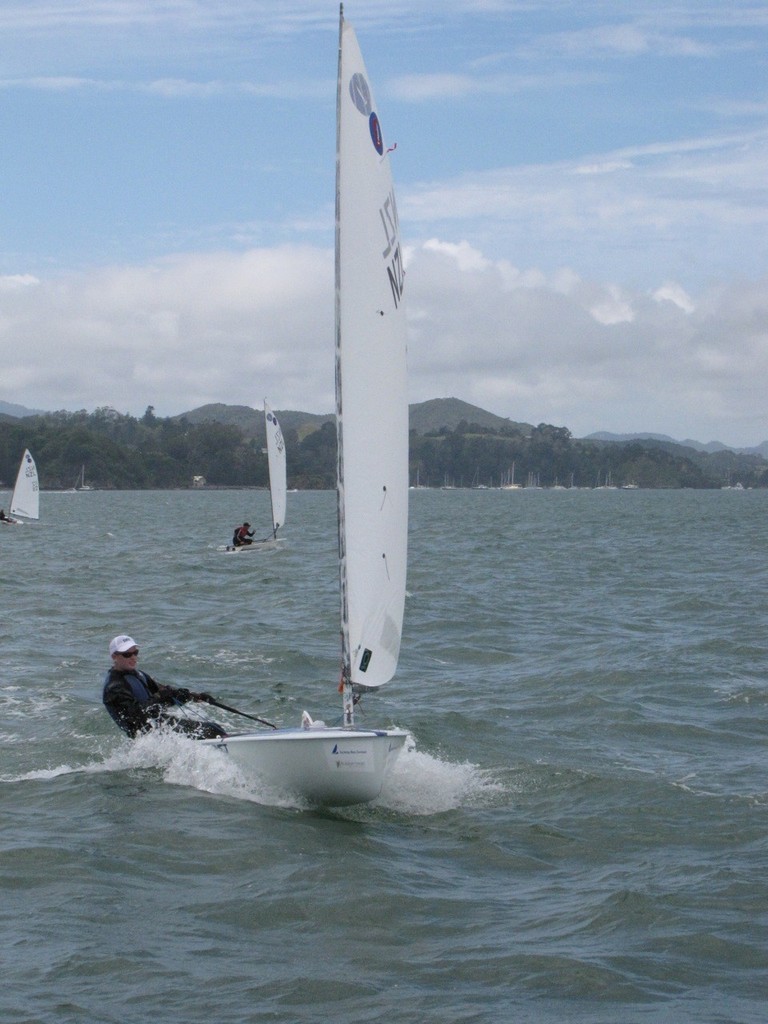 David Brown enjoying the ride - 2012 Europe Dinghy Global Veteran Cup © Andy Greager