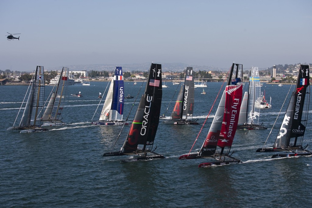 It is claimed that only four of the nine ACWS teams have paid their USD200,000 entry fee for the 34th America&rsquo;s Cup Regatta photo copyright ACEA - Photo Gilles Martin-Raget http://photo.americascup.com/ taken at  and featuring the  class