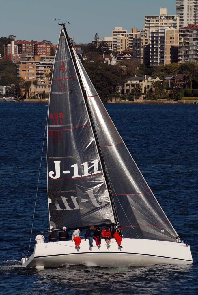 Jake in full flight on Sydney Harbour - Sydney Newcastle Race 2012 photo copyright Ray Entwistle, yacht owner taken at  and featuring the  class