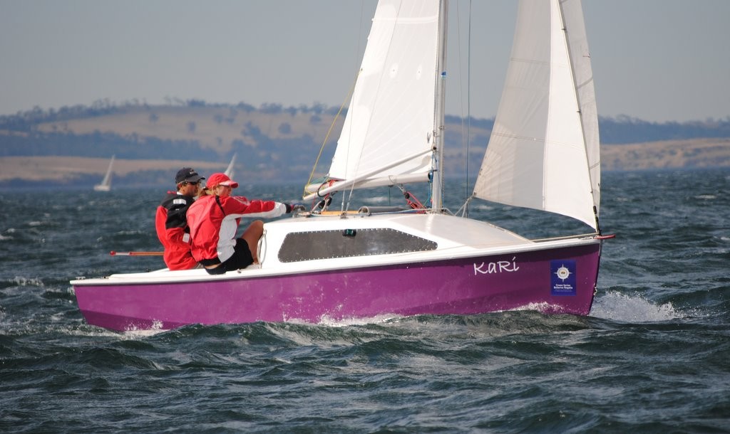 Kari won the PHS division of the Tasmanian trailable yacht championship - Crown Series Bellerive Regatta 2012 photo copyright Rob Cruse taken at  and featuring the  class